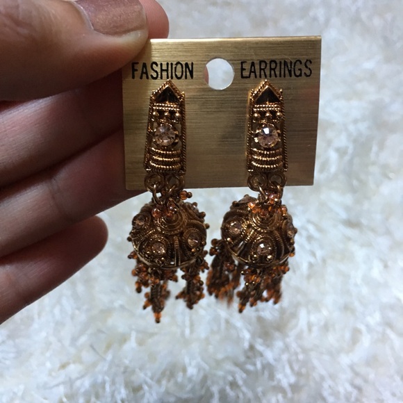 Jewelry - Indian ethnic antique gold earrings